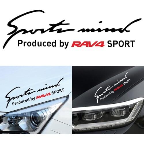 1PCS Sports car performance cars headlamps eyebrow stickers DIY for RAV4 car vinyl decals cover decoration accessories