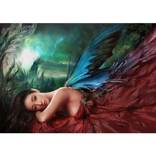 5D DIY Diamond Painting People Cartoon Girl Fairy Angel DIY Diamond Embroidery Full Kits Handmade Needlework Rhinestone Mosaic