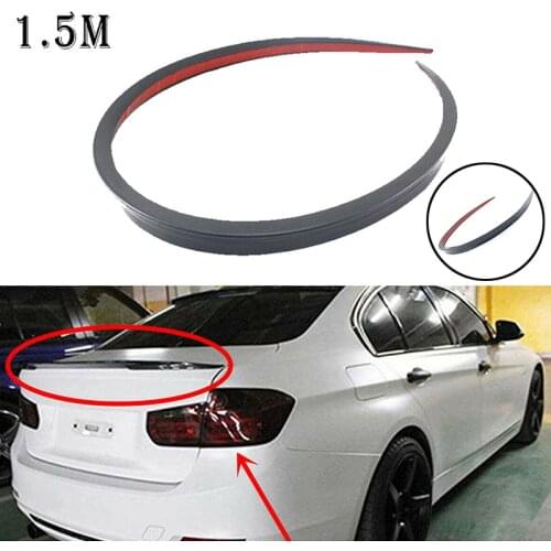 150cm Car Spoiler Car Rear Roof Trunk Spoiler Rear Wing Lip Trim Sticker For Most Cars Trucks SUVs Car Spoilers Dropshipping New