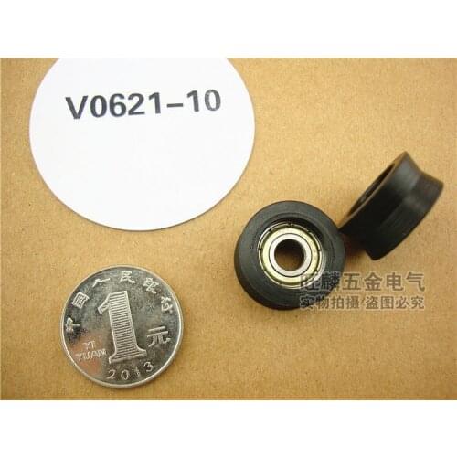 Free Shipping Export quality m6x21x10 10 PCS v Roller Bearings V Groove Guide Bearings