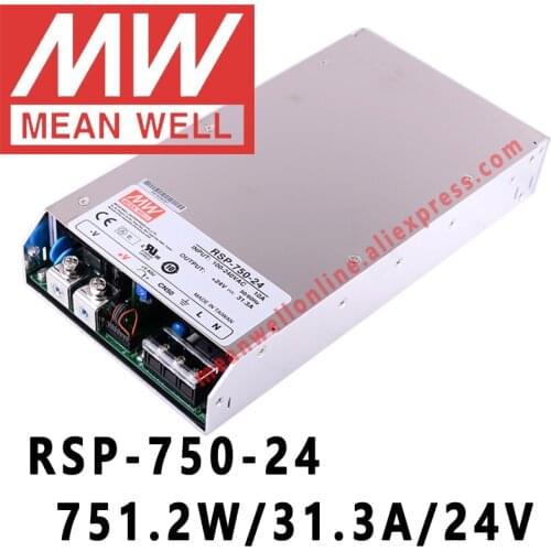 Mean Well RSP-750 Series meanwell 5V/12V/15V/24V/27V/48VDC 750Watt Single Output with PFC function Power Supply online store