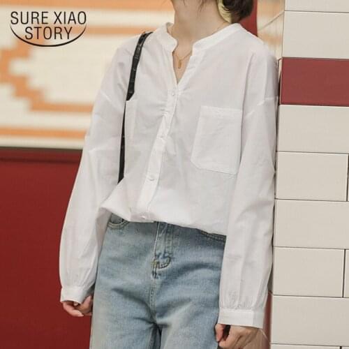 Blusas New Plus Size Loose Long Sleeve Shirts Womens Shirt Classic Chiffon Blouse Female Lady Simple Style Tops Clothes 10065