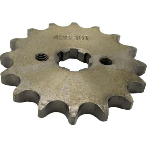 Chain 428 16 Tooth Front Engine Sprocket Dirt Pit Bike ATV Moped 17mm Shaft