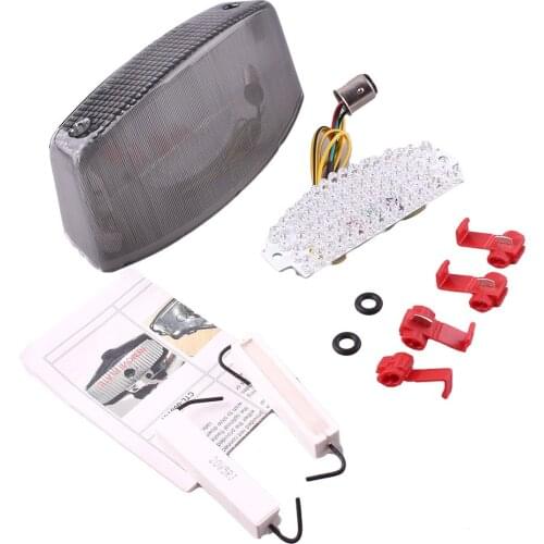 E-Mark Integrated LED Motorcycle Turn Signal Stop Brake Taillight For DUCATI AII MONSTER 1994-2005 2006 2007 2008 2009 2010