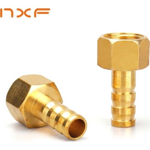 Brass Hose Pipe Fitting Couping 4 6 8 10 19 Barb Tail 1/8 1/4" 1/2" 3/8 BSP Female Thread Copper Connector Joint Coupler Adapter
