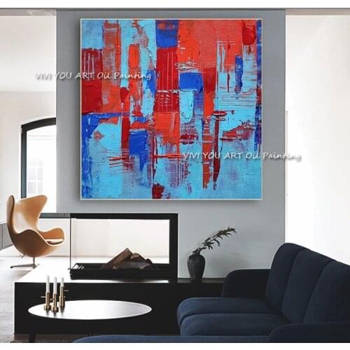 Hot Selling Artist Hand-painted High Quality Abstract Oil Painting on Canvas Handmade Beautiful Colorful 2 Sets Oil Painting