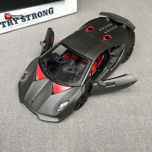 Bburago 1:24 Lamborghini Sesto Elemento simulation alloy car model Collect gifts toy