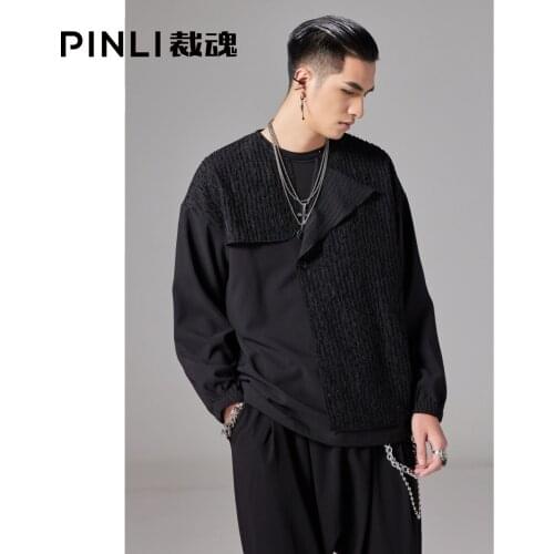 Free shipping New Mens Male fashion black 2020 Original Design Autumn Slim Fit Hooded Pullover Sweatershirt Tide Top B194209363