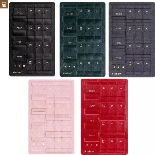 5 Colors Youpin Kinbor Index Stickers PU Leather Creative Bookmark Notes Planner Stickers Page Office School Supplies Stationery