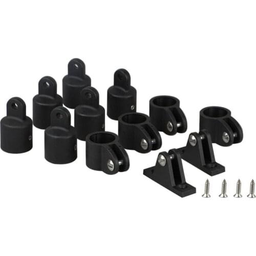 Nylon Slide Top Cap Hardware Set High-strength For Yacht Sunshade Black Nylon Plastic Sliding Sleeve Sliding Cap For Boart Yacht