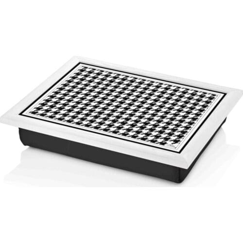 The Mia Laptop Using while Watching Tv Eat For Multi-Purpose White Tray Plaid Knee Cushion 36x45 cm