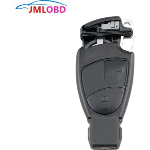 New Car Key Shell 2 Buttons Remote Car Key Fob Case With Small Key For Mercedes For Benz C E ML Class Sprinter Replacement Shell