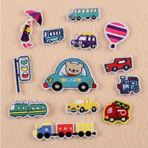 New Cute Cartoon Car Balloon Embroidery Patch DIY Childrens Decoration Accessories Decorative Cloth Stickers