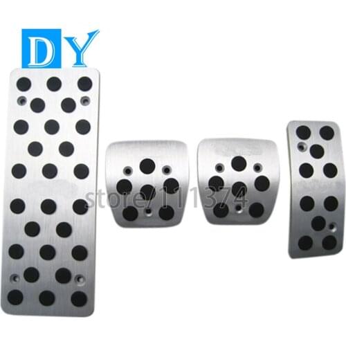 NULLA LHD Foot Rest Pedals Aluminum Fuel Brake Pedal For Subaru Legacy Outback Forester Impreza Replacement Custom Black Logo