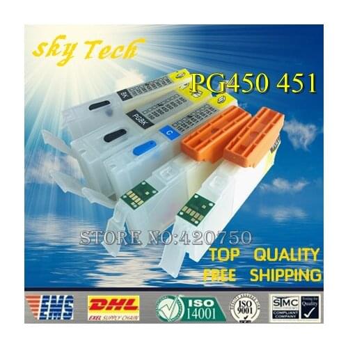 5PK Empty Refillable Cartridge suit for PGI450 CLI451 ,Suit for canon MG5440 MG5540 MG6440 IX6540 MG7140 iP7240,with ARC chip
