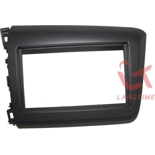 Car refitting DVD frame,DVD panel,Dash Kit,Fascia,Radio Frame,Audio frame for 2012 Honda Civic,2Din left hand