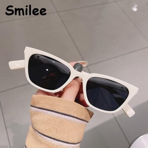 Luxury Designer Cat Eye Sunglasses Women 2021 Trendy Sexy Small Sun Glasses Summer Traveling Vintage White Eyewear For Female
