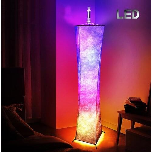 Modern LED Floor Lamp RGB Floor Light Colorful Bedroom Dining Room Atmosphere Lighting Club Home Indoor Decor Standing Lamp