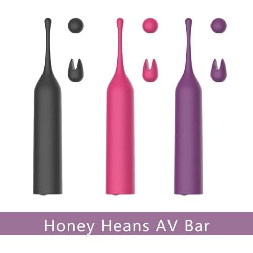 Ultrasonic honey bean second moist stick silicone head cover U shaped vibration stick female masturbation massage stick adult se