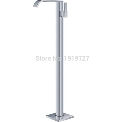 Vidric Hot Sale Wholesale And Retail Fashion Design Chrome Bathroom Tub Mixer Faucet Floor-Type Bathtub Mixer Tap