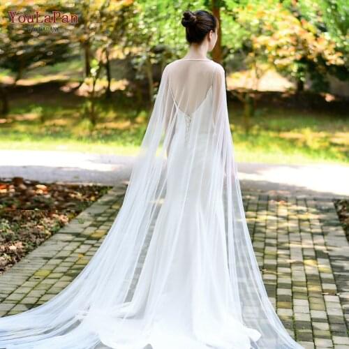 You La Pan G16 Cathedral Long Bridal Shawl Wedding Cape Bridal Accessories Cape Wedding Female Shawls and Wraps Jacket Women