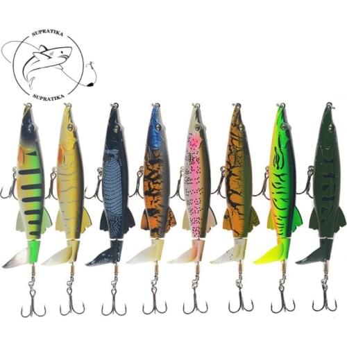 16G/13CM Artificial Rotating tractor High Quality Plastic Fishing Bait 3D Eyes Anti-Corrosion Bionic Fishing Lure Hard Bait