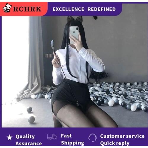20 modelsWomen Sexy Cosplay Lingerie Student Uniform School Girl Ladies Erotic Costume Dress Women Lace Miniskirt Outfit Short