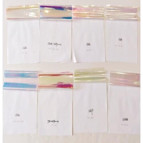 [24PCS] A4 Format Sample Rainbow Film Polyester,Bopp Films With 8 Color,3 pcs Per Color