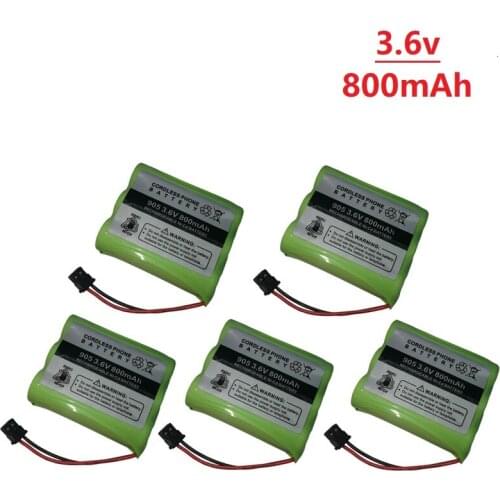 3.6v 800mAh For Uniden BT-905 BT905 BT-800 BT800 BT15 T101 Cordless Phone Battery 800mAh 2.88Wh 3.6v Ni-CD Rechargeable Battery