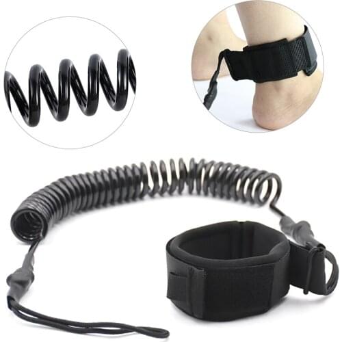 5.5mm/10ft Surfboard Foot Rope TPU Elastic Safety Surf Rope Foot Accessory Sup Surf Board Stand Up Paddle Rope Surfing Accessory