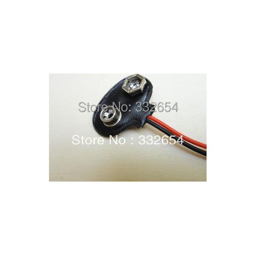 50pcs 9 Volt Battery Connector 9V snap Clip Lead Wire