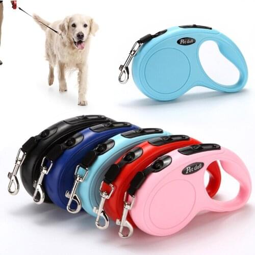 Dog Leash Automatic Retractable Pet Leash For Large Dogs Durable Flexible Puppy Walking Leads Roulette Dog Walking Leash Leads