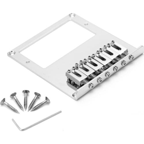 OOTDTY Tele Electric Guitar Bridge 6 String Square Saddle For Telecaster Guitar Hot music device Bridge