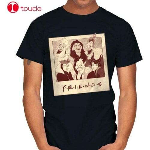 Friends Ursula Scar Hades Queen Grimhilde Cruella De Vil Mashup Black T-Shirt