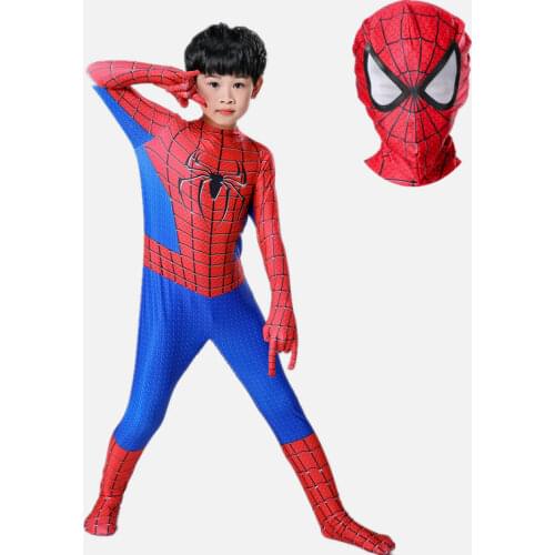 Kids Spider-Man/Venom/Deadpool Costume Child Avengers Cosplay Tights Boys Girls Halloween/Carnival Superhero Mask Costumes