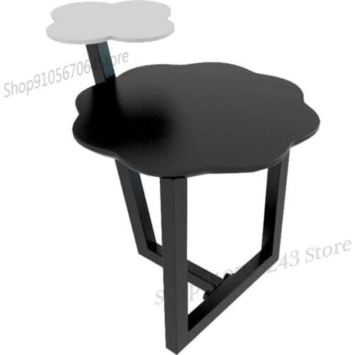 Double-layer Sofa Side Table, Bedside Wrought Iron Tea Table, Mini Movable Table, Italian Minimalist Light Luxury Corner Table
