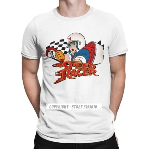 Speed Racer Meteoro Mens Tshirts Cool Christmas Crew Neck T Shirt Cotton Camisas Hombre Harajuku Aesthetic Printed Tshirt Men
