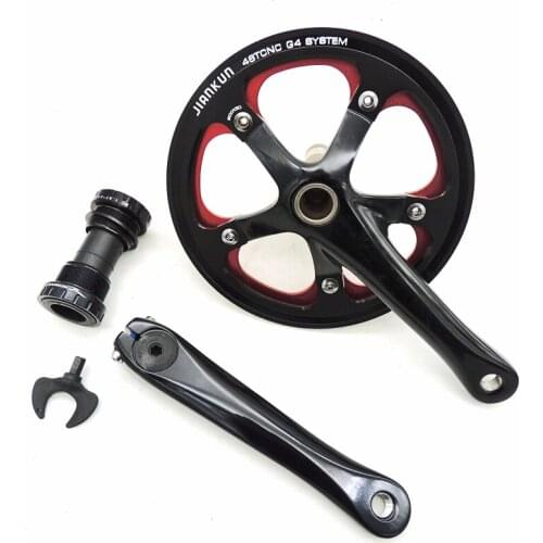 JIANKUN 46 T Road Bike Crankset hollow Integrated tooth Plate Bicycle Crank Aluminum alloy CNC G4 68MM