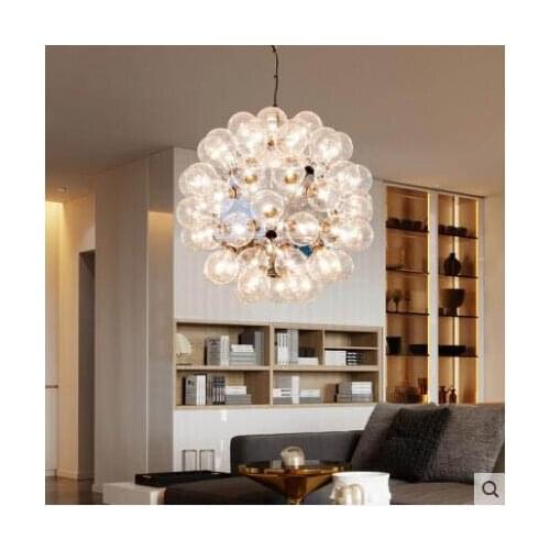 Classic Nordic postmodern living room chandelier creative model room designer restaurant dandelion bubble chandelier