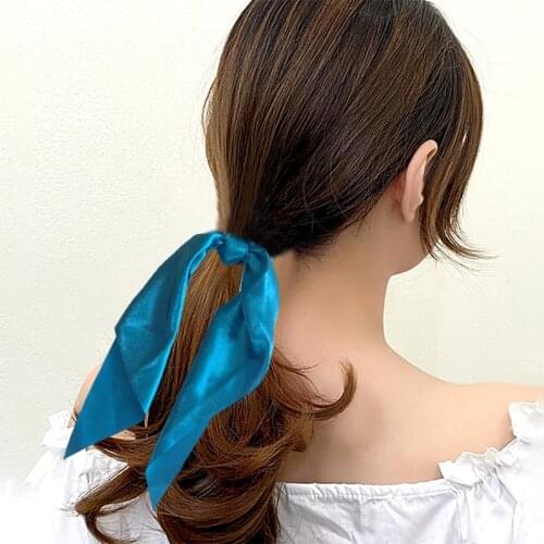 Fashion Headwear Female Good-looking Elegant Various Colors Sweet Skin-friendly Satin Beautiful Temperament Hair Rubber Band