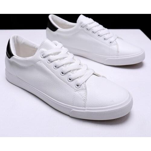 Yomior New Spring Summer Men Shoes Breathable Flats Lace-Up Loafers Casual Leather White Shoes Soft Sneakers Zapatillas Hombre