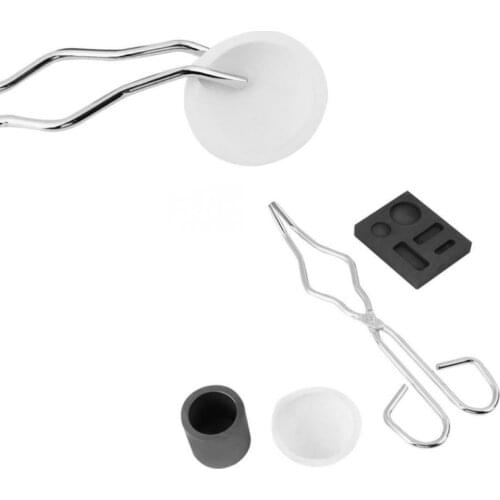 4 pcs Graphite Crucible Set, Ingot Mold Set High Purity Graphite Torch Melting Casting Kit for Non-Ferrous Metal,Gold