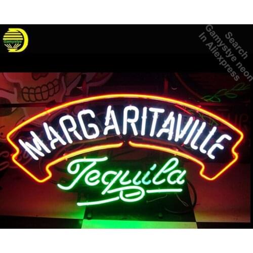 Neon Sign for Margaritaville Tequila Neon Bulb sign Iconic handcraft neon signboard coffee shop neon wall lights anuncio luminos