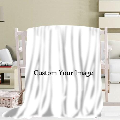 HOT Custom Print Your Pattern Blanket 3D Printing Soft Blanket Throw on Home/Sofa/Bedding Portable Adult Travel Cover Blanket