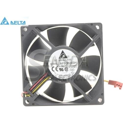 Original for delta blower fan AFB0824SH 80*80*25MM 8025 8cm 80mm DC 24V 0.33A server inverter cooling fan