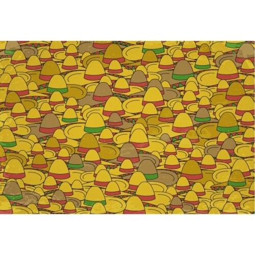 Holiday Backdrop Golden Hats Party Photography Background Holiday Celebration Photo Booth Studio Decor