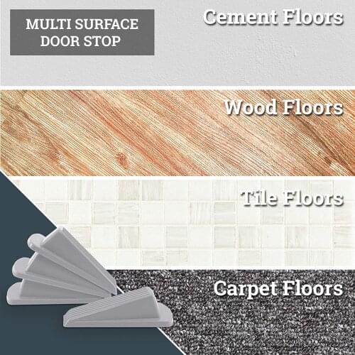 Door Stopper Sturdy Multi Surface Doors Jam Block Stop Wedge Jammer Doorstop