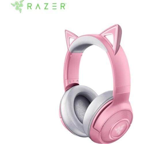 Razer Kraken BT Kitty Edition: Bluetooth 5.0-40ms Low Latency Connection - Custom-Tuned 40mm Drivers - Beamforming Microphone