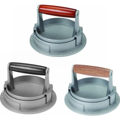 Burger Press Adjustable Hamburger Patty Maker Mold 4.5 Inch Aluminum Meat Press For Griddle Grill Cooking Kitchen Accessories