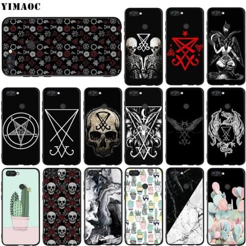 YIMAOC Sigil of Lucifer Seal Satan Silicone Case for Huawei Honor 6a 7a 7c 7x 8 9 10 Lite Pro Y6 Prime 2018 2017